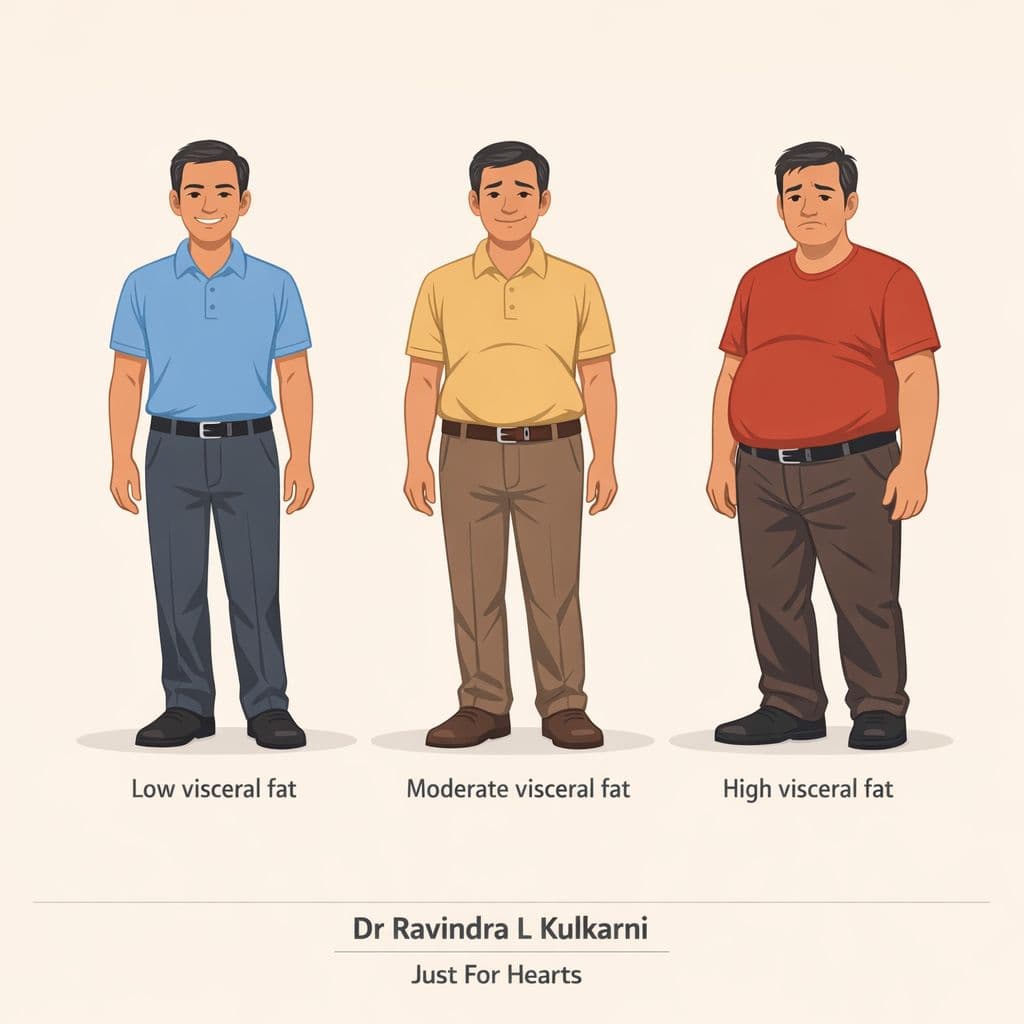 Scan न करता Visceral Fat कसं ओळखाल?
